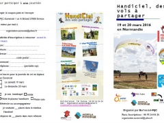 Prochains vols Handiciel : 19 et 20 mars 2016