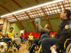 Séance de sensibilisation au handicap