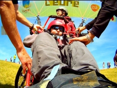 Handiciel durant les Championnats de France parapente dans les Vosges