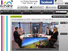 Sommes passés en direct au journal TV  La Chaine Normande