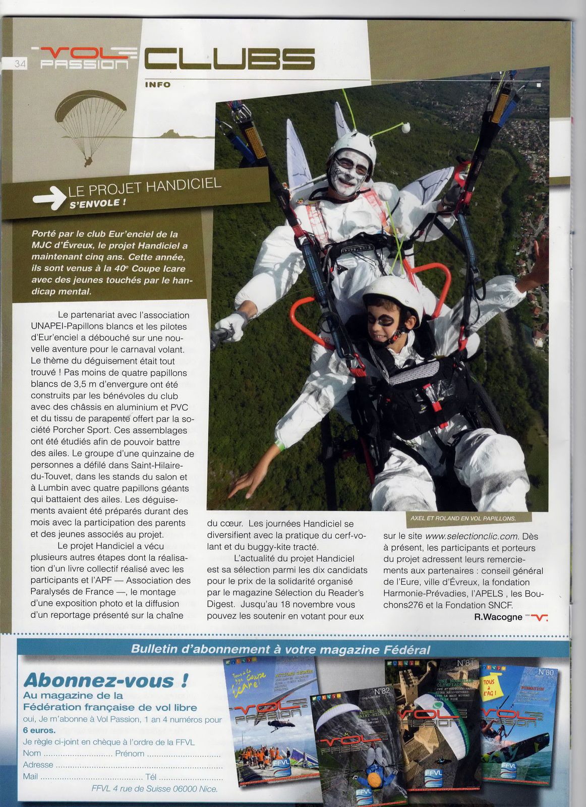 Image Article paru dans Vol Passion de Mars 2014